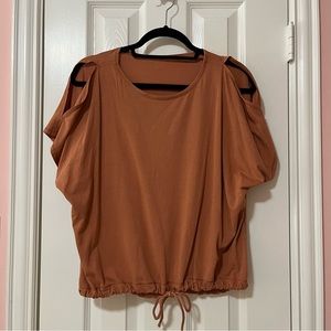Lululemon Slit Shoulder Tee with Cinched Waist